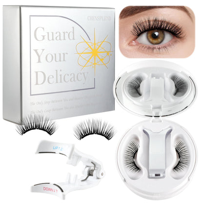 CHENSPLEND Magnetic Eyelashes with Applicator CK03 – Cat Eye Style, Reusable Lashes, No Glue Needed