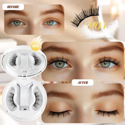 Chensplend Magnetic Eyelashes with Applicator – Feathery, Natural Look, Glue-Free Lashes (M04)