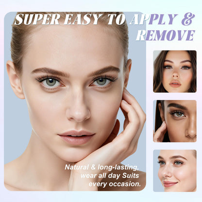 Chensplend Upgrade Magnetic Eyelashes with Applicator – Feathery Light Style, Glue-Free, Natural Look