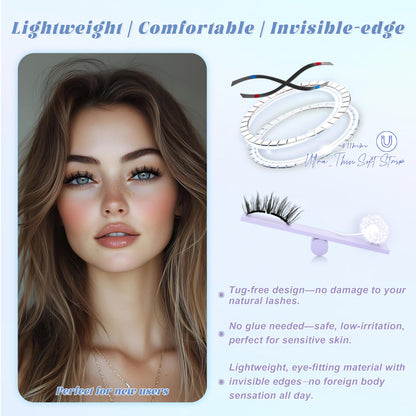 CHENSPLEND Upgrade Magnetic Eyelashes with Applicator – Glue-Free, Lightweight, Eye-Enlarging Set (N02)