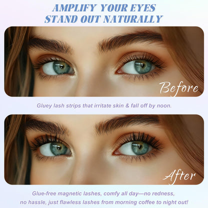 CHENSPLEND Upgrade Magnetic Eyelashes N03 with Applicator — Glue-Free, Easy Apply