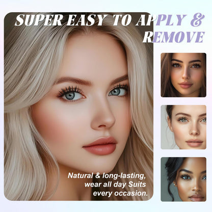 CHENSPLEND Upgrade Magnetic Eyelashes N03 with Applicator — Glue-Free, Easy Apply