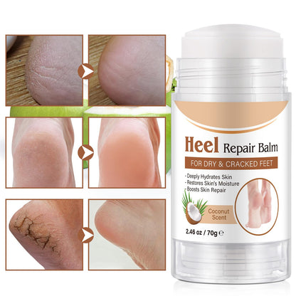 chenyayun 2 Pack Cracked Heel Treatment Balm Stick – Intensive Foot Repair with Aloe, Coconut Oil, Hyaluronic Acid (70 g)