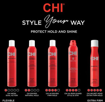 CHI Enviro 54 Hairspray – Natural Hold, Lightweight Finish, 10 oz (Sulfate & Paraben-Free)