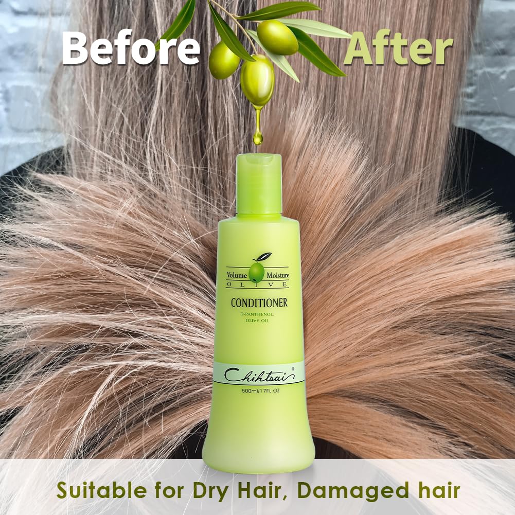 Chihtsai Olive Conditioner – 280ml / 9.5oz | Hydrating Hair Care for Dry & Damaged Hair