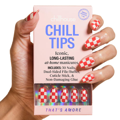 Chillhouse That's Amore Oval Tips – 30 Nail Shapes & Sizes, Up to 2 Weeks Wear