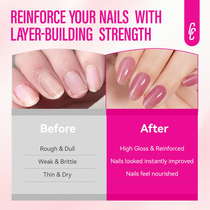 CHUCHU Nail Strengthener 8-in-1 Dusty Rose – 15ml