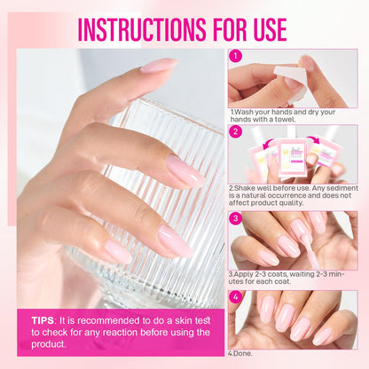 CHUCHU Nail Strengthener 8-in-1 – Growth, Ridge Filler, Base & Top Coat (15ml)