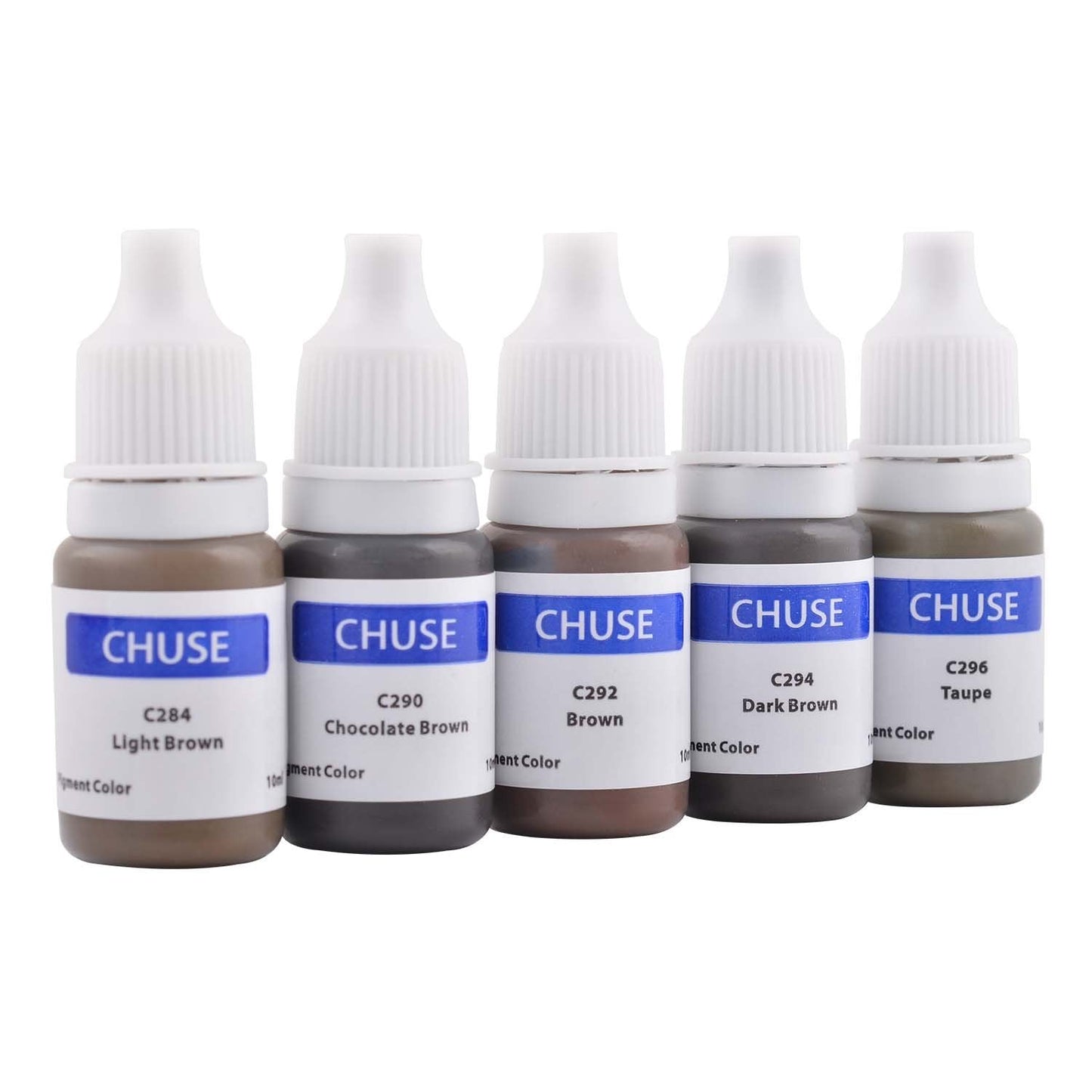 CHUSE Microblading Ink Chocolate Brown 0.35oz / 10ml — Permanent Makeup Pigment for Brows & Eyeliner (C290)