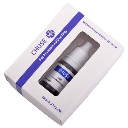 CHUSE Microblading Ink Chocolate Brown 0.35oz / 10ml — Permanent Makeup Pigment for Brows & Eyeliner (C290)