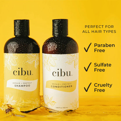 CIBU Repair + Protect Shampoo – Strengthening, Color-Safe Daily Use