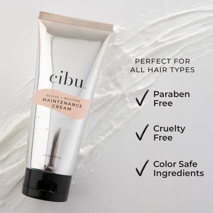 CIBU Revive and Restore Maintenance Cream – Heat Protectant for Hair