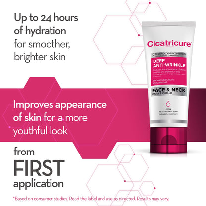 Cicatricure Deep Anti-Wrinkle Face & Neck Cream – 2.1 oz, 2 Pack