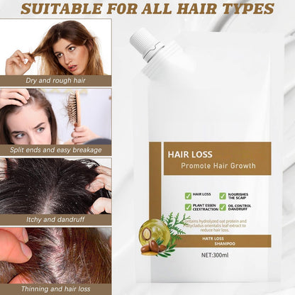 CidnMatd 300ML Anti-Hair Fall Shampoo – Plant-Extract Moisturizing Hair Growth Support for Women & Men