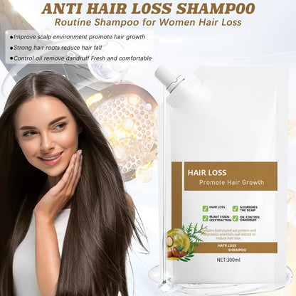 CidnMatd 300ML Anti-Hair Fall Shampoo – Plant-Extract Moisturizing Hair Growth Support for Women & Men