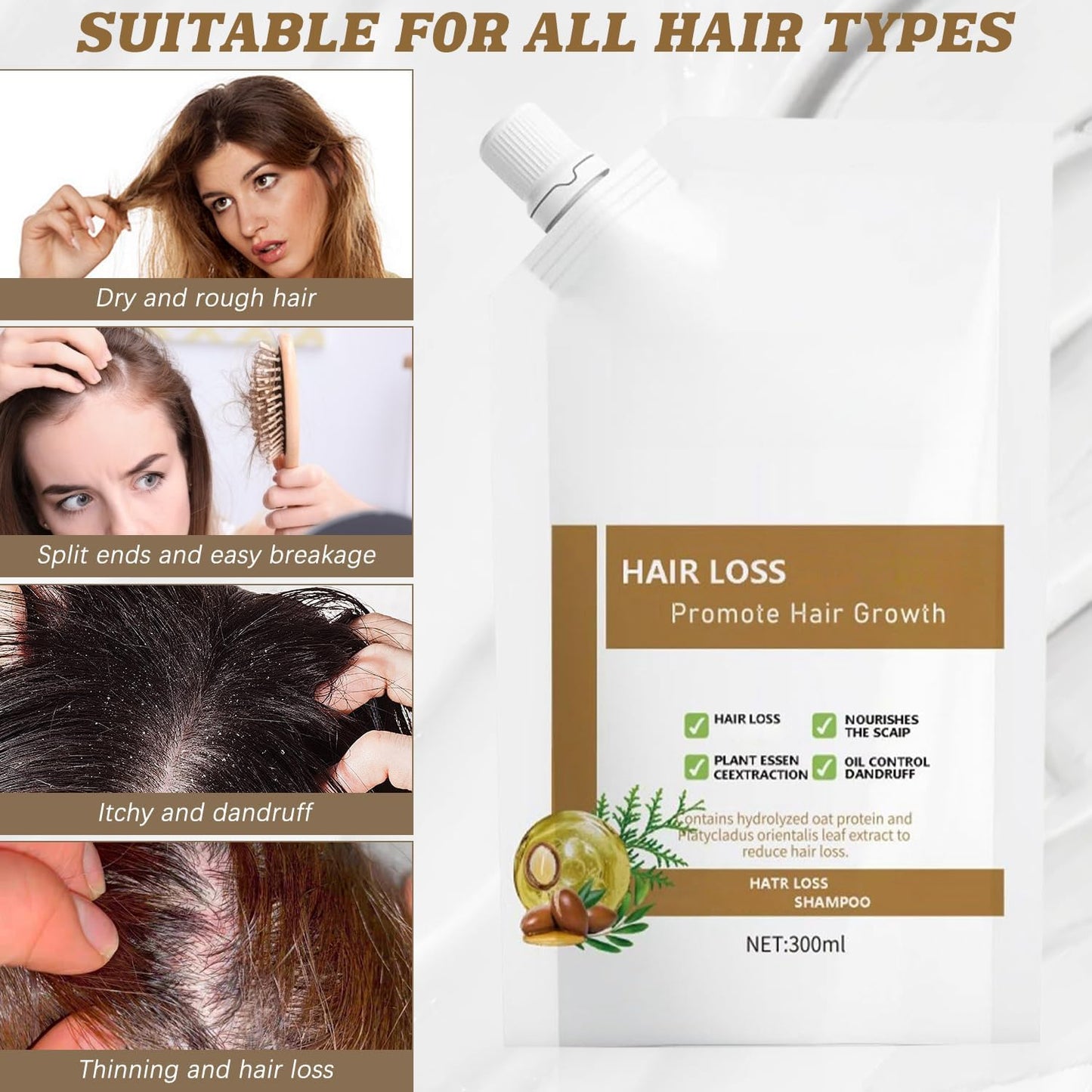 Ciirvoe 300ml Anti-Hair Fall Shampoo – Promote Growth with Plant Extracts | All Hair Types