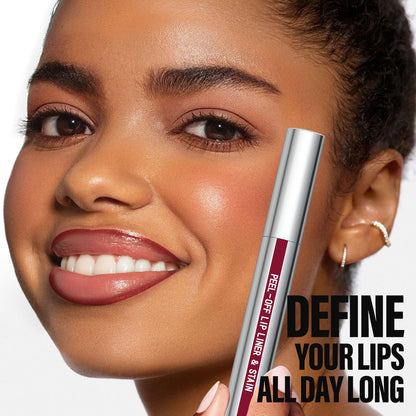 Cilrofelr Peel Off Lip Liner Stain – Berry, Long-Wear Matte Lip Color with Tweezer