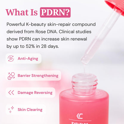 Cinder Brands Vegan PDRN Serum – Vitamin C, Niacinamide & Hyaluronic Acid (1 oz)