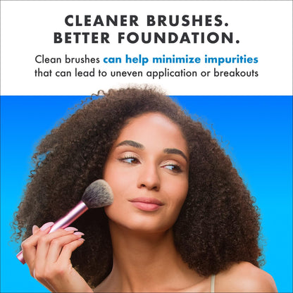 Cinema Secrets Original Blue Vanilla Brush Cleaner Kit – Quick-Dry, Rinse-Free, 8 oz