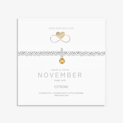 Citrine Birthstone Bracelet