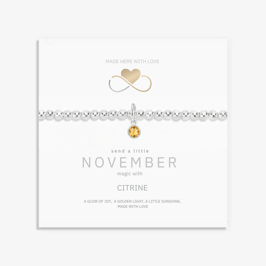 Citrine Birthstone Bracelet