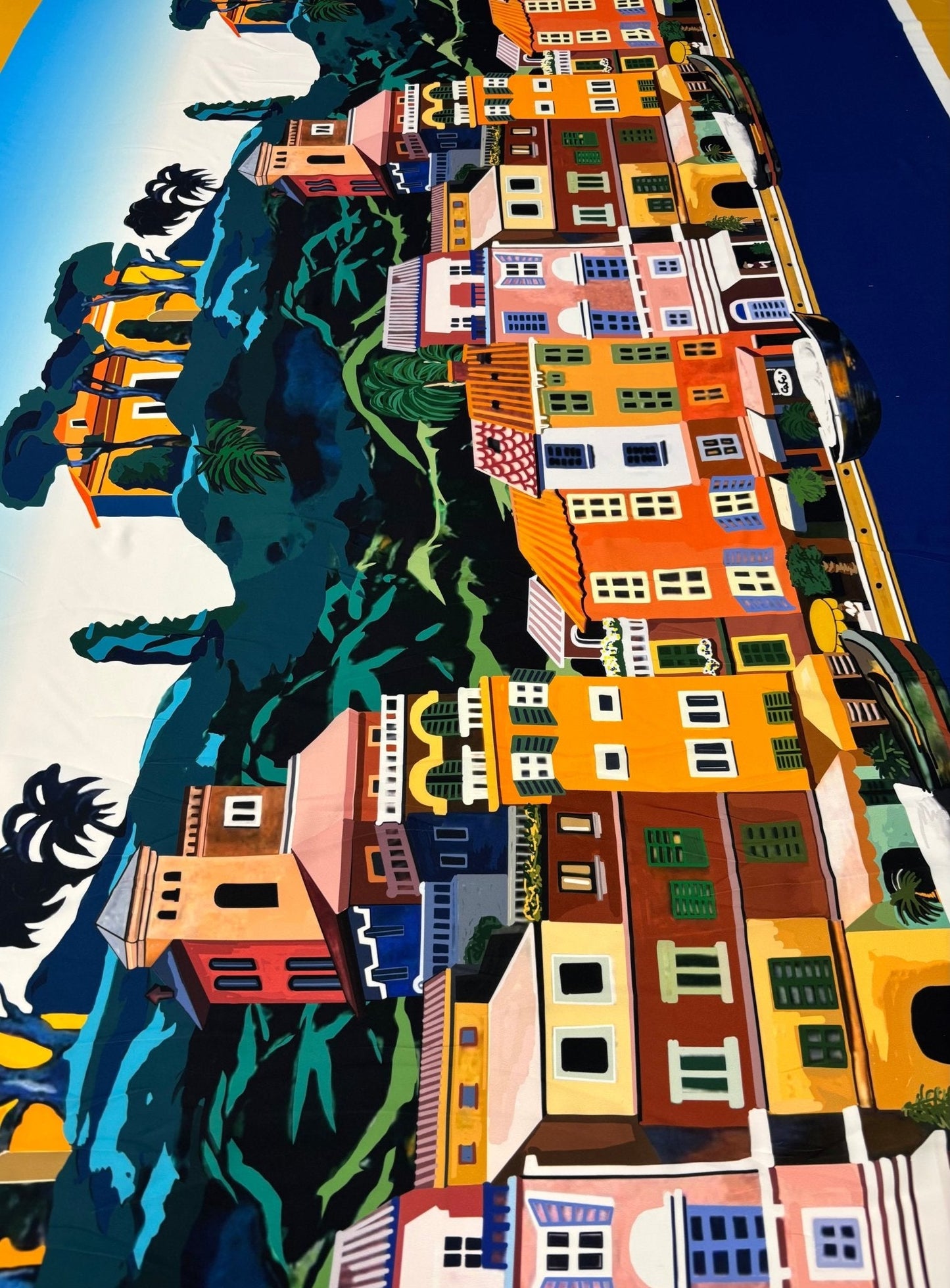 Italy City Pattern Fabric