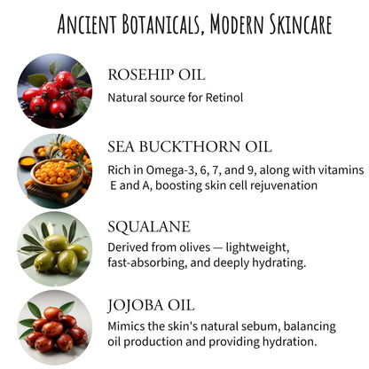 Civil Code Mesopotamian Face Oil – Organic Hydrating Facial Oil with Sea Buckthorn & Lavender – 1oz