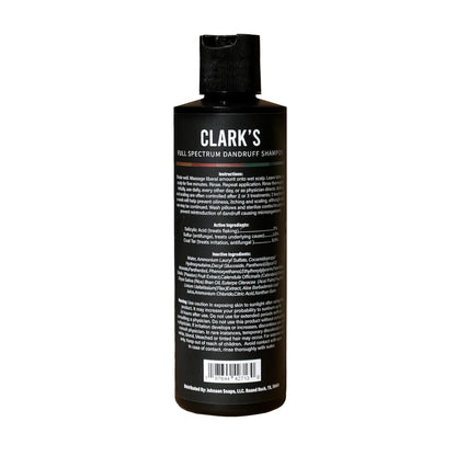 Clark's Full Spectrum Dandruff Shampoo with Coal Tar, Salicylic Acid, and Sulfur – 8 Fl Oz