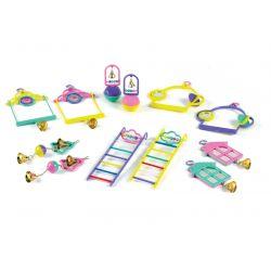 Classic Mixed Budgie Toys, 6" - Assorted Pack of 12