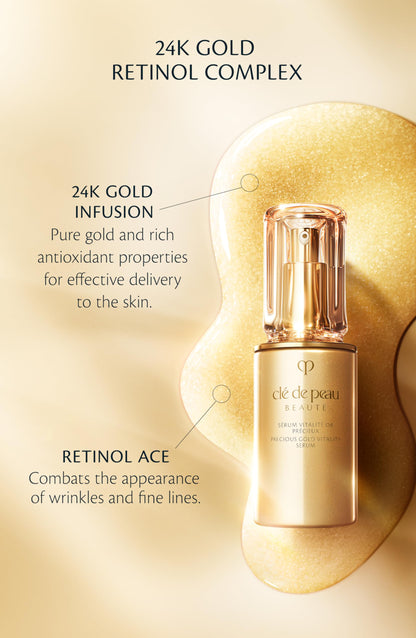 Clé de Peau Beauté Precious Gold Vitality Serum 1.3 Fl Oz | Radiance & Skin Intelligence