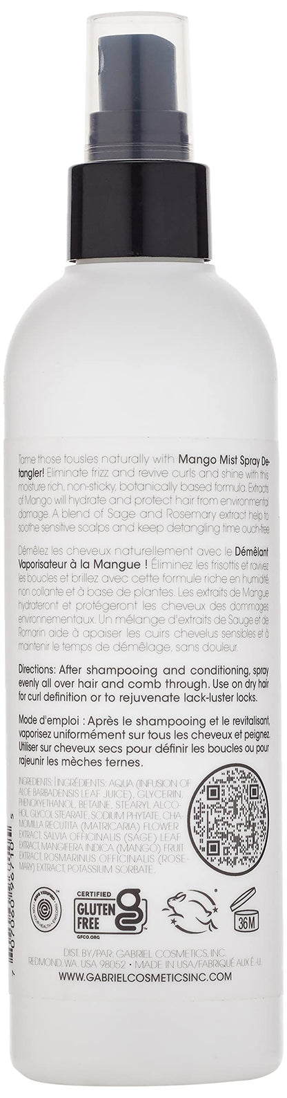 Clean Kids Naturally Mango Mist Spray Detangler – EWG Verified, 8 oz