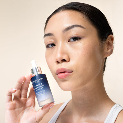 Clean Skin Club Vitamin C Serum & Brightening Booster – Brighten, Protect & Hydrate