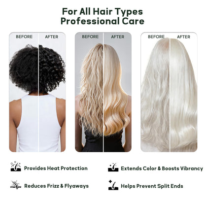 CLEANFULL Botanical Hair Oil – Lightweight Leave-In Serum with Heat Protection & Frizz Control