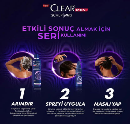 Clear Men Scalp Pro Anti-Hair Loss Strengthening Shampoo – 300 ml | Clear
