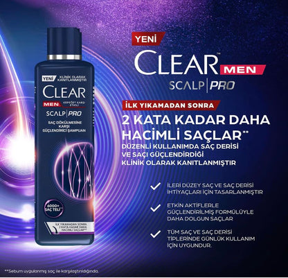 Clear Men Scalp Pro Anti-Hair Loss Strengthening Shampoo – 300 ml | Clear