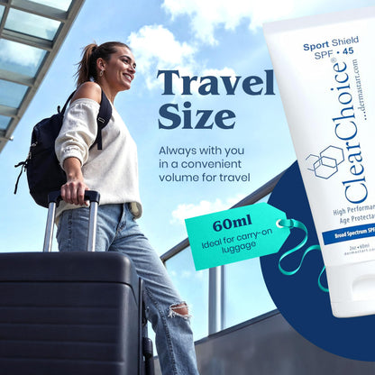 ClearChoice Sport Shield SPF 45 – Mineral Sunscreen & Moisturizer | No White Cast | 60 ml