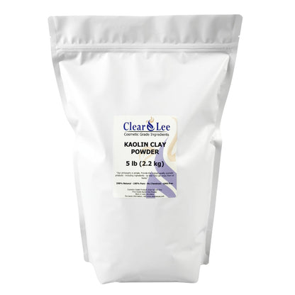 ClearLee Kaolin Clay Cosmetic Grade Powder - 100% Pure, Natural DIY Masks (5 LB)