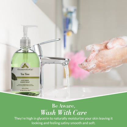 Clearly Natural Essentials Glycerin Liquid Hand Soap – Tea Tree, 3 oz, 3-Pack