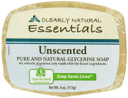 Clearly Natural Unscented Glycerin Soap – 12 Bars x 4 oz