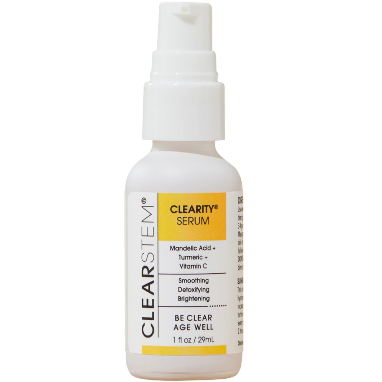CLEARSTEM CLEARITY Mandelic Acid Serum – Blackhead Dissolver, Vitamin C, Turmeric, Collagen Boost | 1 fl oz