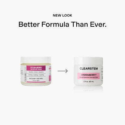 CLEARSTEM Hydraberry Night Mask — Overnight Hydration with Ceramides & Arnica