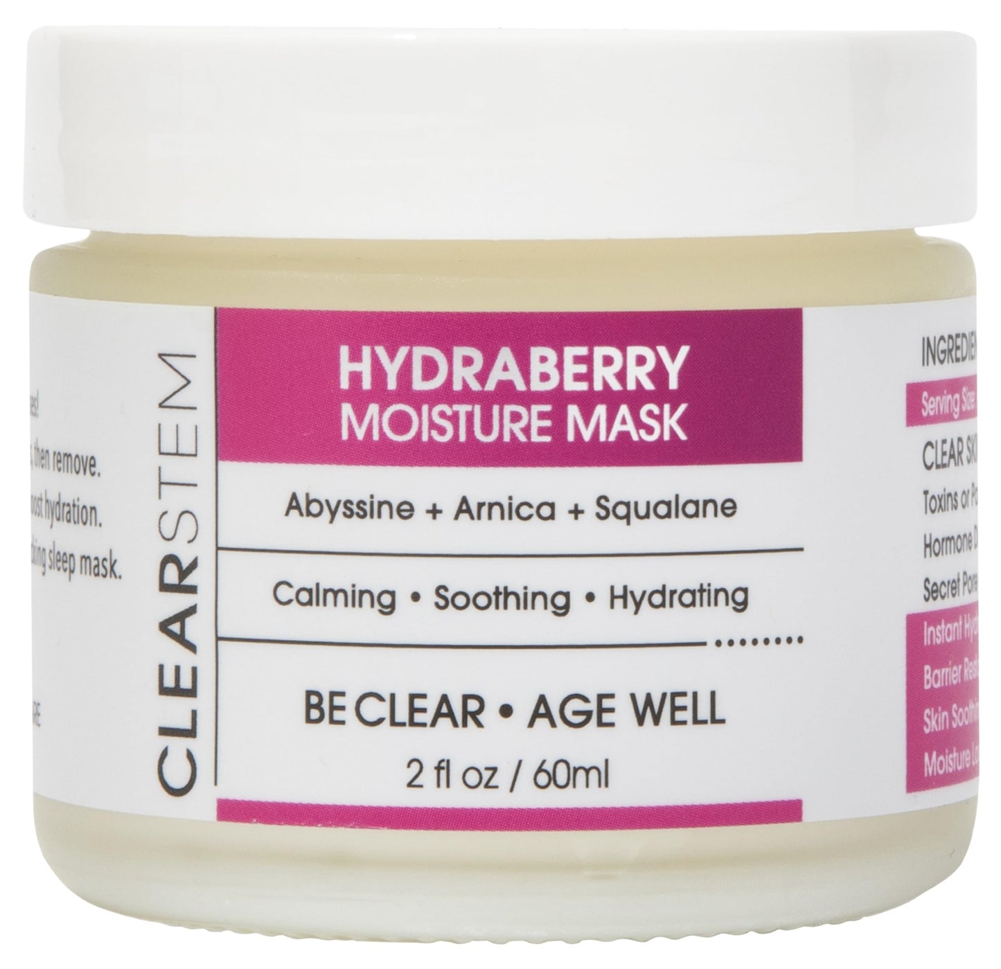 CLEARSTEM Hydraberry Night Mask — Overnight Hydration with Ceramides & Arnica