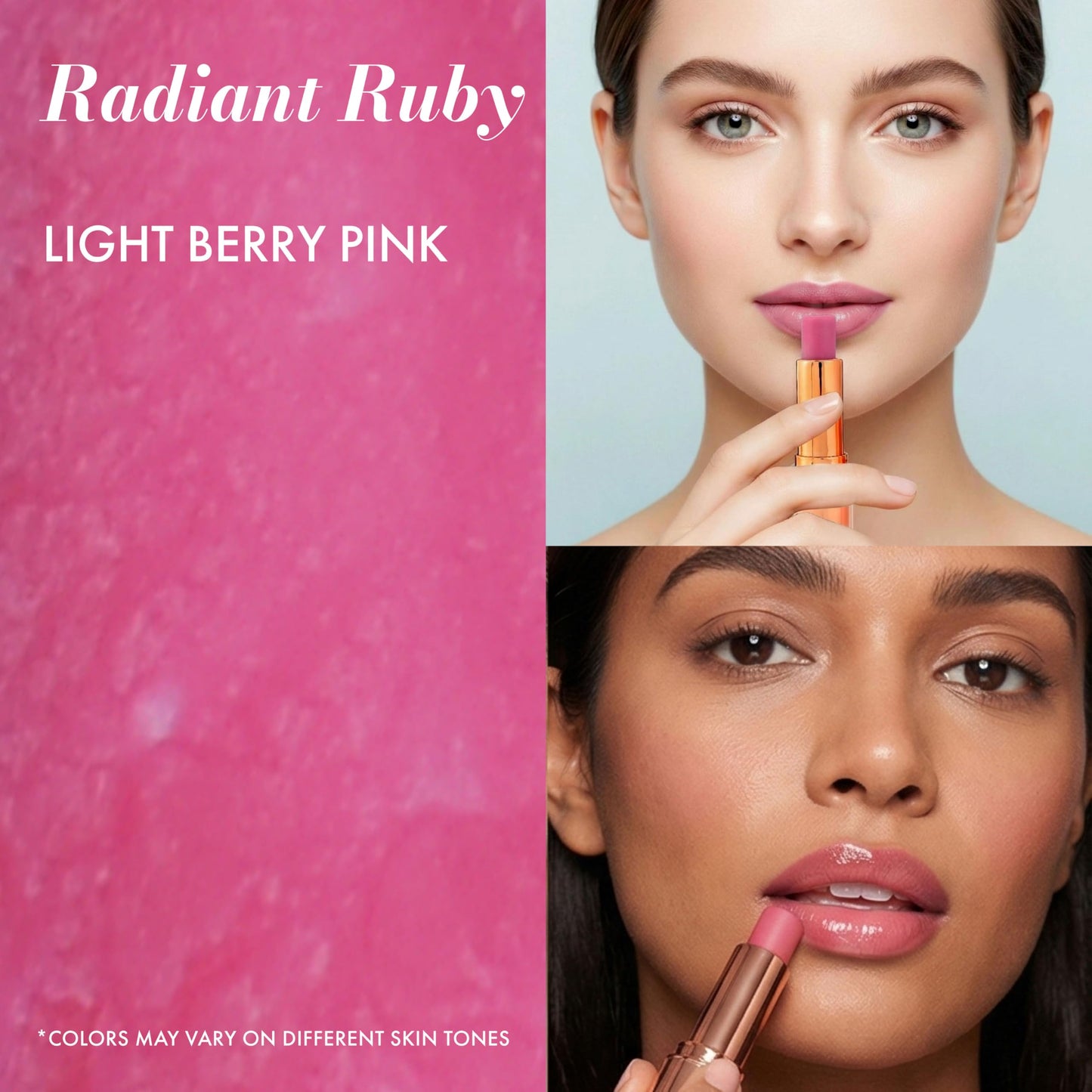 Clinexil Lushlips Tinted Lip Balm – Radiant Ruby, 10% Squalane & Ceramides