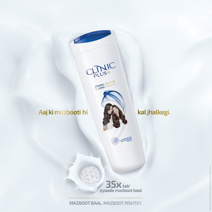 Clinic Plus Strong and Long Health Shampoo - 355ml | Daily Hair Cleansing for All Hair Types
