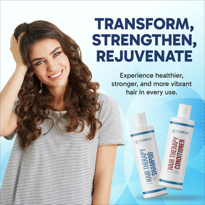 Clinical Effects Hair Therapy Shampoo & Conditioner Set – Biotin, Saw Palmetto, DHT Blocking – USA Made