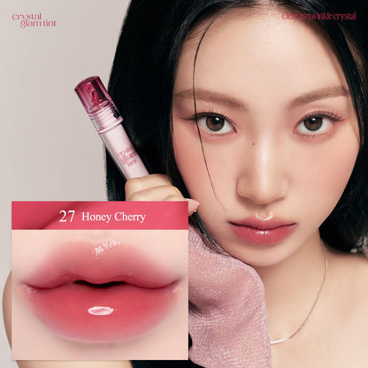 CLIO Crystal Glam Tint Cherry 027 Honey Cherry – Glossy, Buildable Lip Tint
