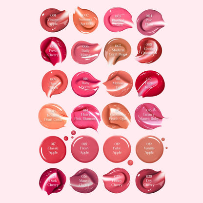 CLIO Crystal Glam Tint Cherry Series 028 Dry Cherry – Glossy, Buildable Lip Stain