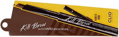 CLIO Kill Brow Auto Hard Eyebrow Pencil - Dual-End, Waterproof, 02 Light Brown