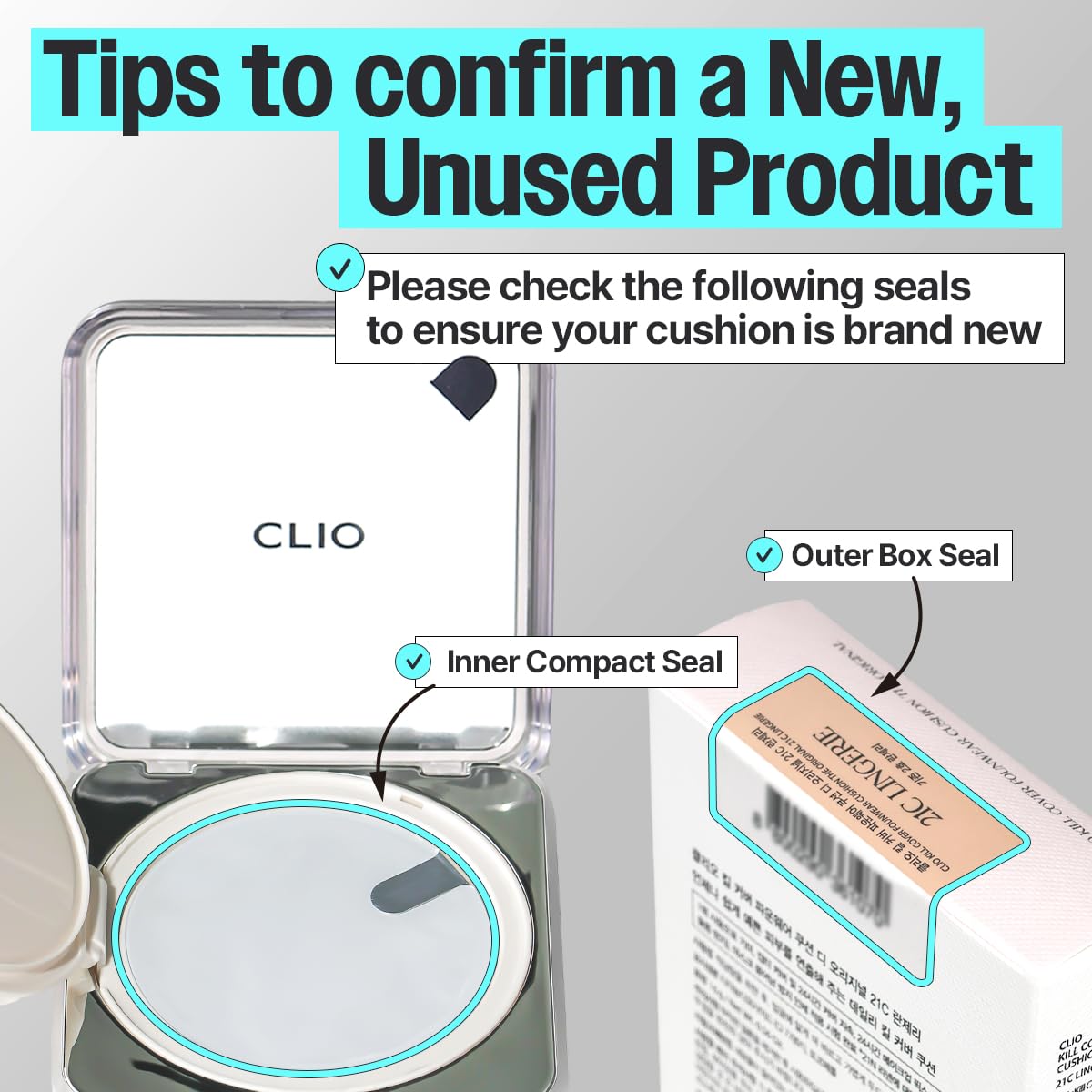 CLIO Kill Cover Founwear Cushion The Original – 20 Shades, Natural Matte Finish, Buildable Coverage, 32W Almond