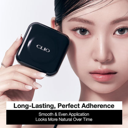 CLIO PROFESSIONAL Kill Cover Founwear Cushion Foundation – Flawless Full Coverage, Matte Finish (21N Linen)